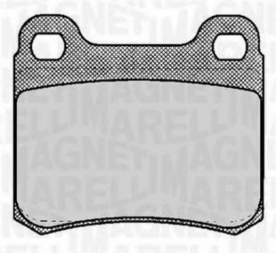 MAGNETI MARELLI 363916060306 -  Комплект тормозных колодок, дисковый тормоз
